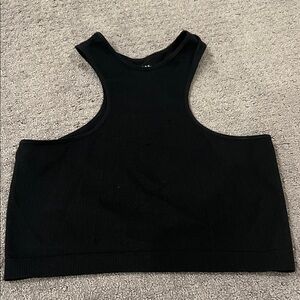 Black Women's crop Top